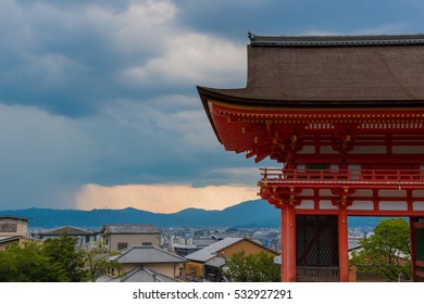 Kiyomizu-dera Temple in Kyoto Japan. Kiyomizu-dera is an independent Buddhist temple in eastern Kyoto. The temple is part of the Historic Monuments of Ancient Kyoto.