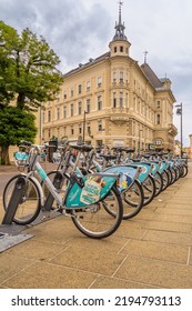 Klagenfurt, Austria. August 8, 2022. Electric Bike Rental In The Center Of Klagenfurt