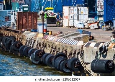 Klaipeda Lithuania 20220820 Klaipedos Smelte Port Stock Photo ...