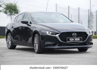 Klang, Malaysia - August 10, 2019. Mazda 3 SKYACTIV G. Mazda 3 is a popular compact car manufactured in Japan by the Mazda Motor Corporation.