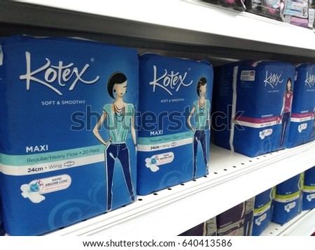 Klang Malaysia May 13 Th 2017 Kotex Stock Photo Edit Now 640413586