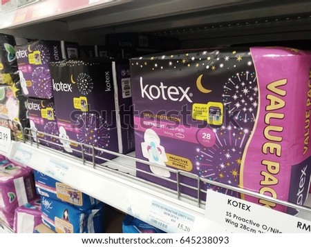 Klang Malaysia May 19th 2017 Kotex Stock Photo Edit Now 645238093