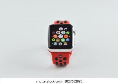 Klang,Malaysia: 5th October 2020- View of Apple Watch 4 Nike Edition which just Launched this Month on November 11,2018