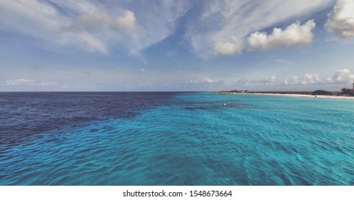 Klein, Curaçao. Open Ocean As You Approach The Island 