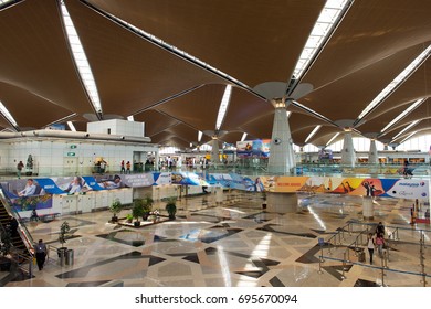 KLIA Sepang, Malaysia: 26, July 2017 - Interior View Of KLIA Building.  KLIA Is One Of The Major Airports In South East Asia