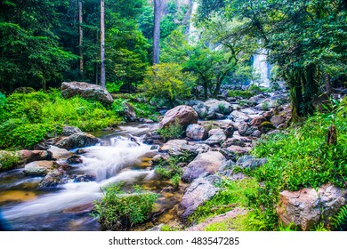 Klonglan waterfall in national park, Thailand. - Shutterstock ID 483547285