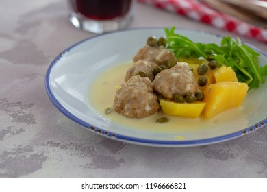 Königsberger Klopse, Also Known As Soßklopse, Are A Prussian Specialty Of Meatballs In A White Sauce With Capers.