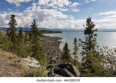 Kluane Lake Near Kluane National Park And Reserve, Yukon, Canada