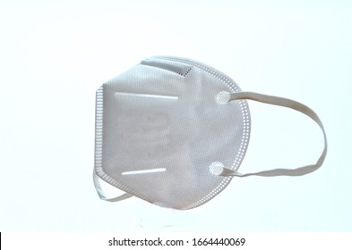 KN95 or N95 mask for protection pm 2.5 and corona virus (COVID-19).Anti pollution mask.air face mask.N95 mask with white background.