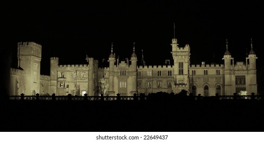 Knebworth House In Hertfordshire, Taken At Night