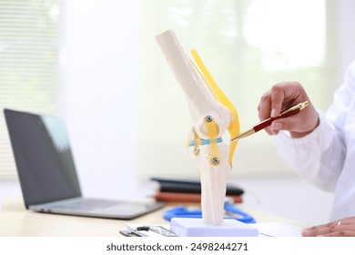The knee is a complex joint that connects the thigh bone to the shin bone. It allows for bending and straightening, essential for walking, running, and other movements.
