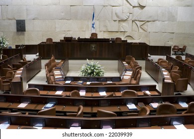 The Knesset hall, Israel, Jerusalem, Empty Knesset  - Powered by Shutterstock