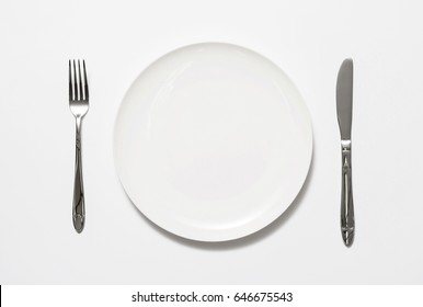 Knife Fork Plate Stock Photo 646675543 | Shutterstock