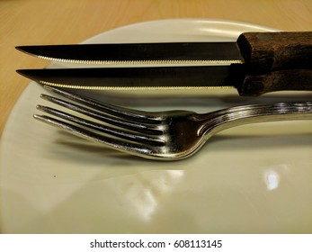 knife and fork for steak