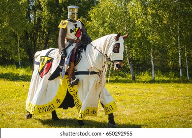 Knight On Horseback. Medieval Horseman