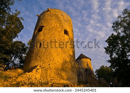 The knights stronghold of Sigulda in the Gauja National Park, Sigulda, Latvia, Baltic States, Europe