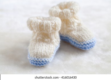 Knitted Baby Booties