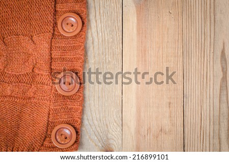 knitted background with buttons