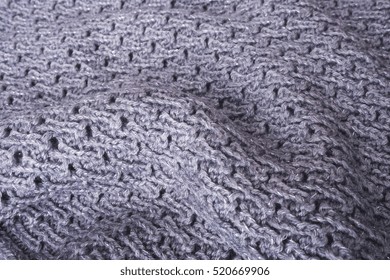 Knitted Fabric Texture Knitted Fabric Background Stock Photo 520669906