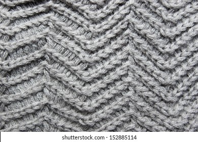 Knitted grey cloth texture