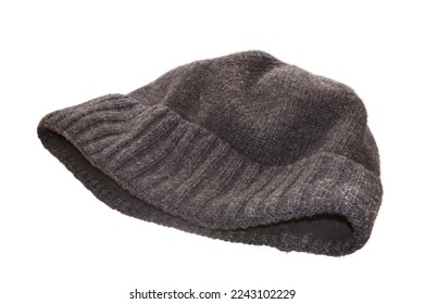 knitted hat isolated on white background