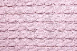 Knitted Pink Texture Background.Winter Fashion Backdrop.