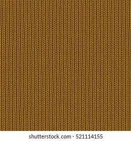 Knitted Sweater Seamless Texture Yellow Gold Fabric