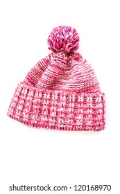 Knitted Wool Hat Isolated