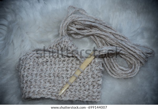 Knitting Ancient Technique Making Garments Like Stock Photo Edit Now 699144007