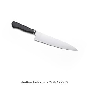 Knives, kitchen utensils on a white background