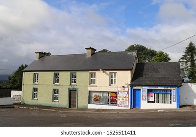 Knocknagree, County Cork, Ireland.  September 9, 2019.  The Fast Food  Pizza And Burger Outlet In The Centre Of The Village.