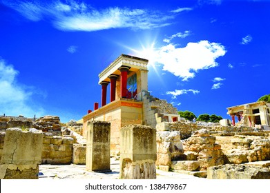 Knossos palace at Crete, Greece Knossos Palace