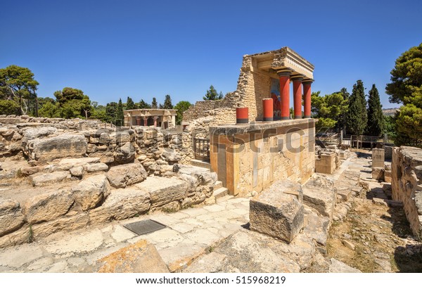 Knossos Palace Crete Knossos Palace Ruins Stock Photo Edit Now 515968219