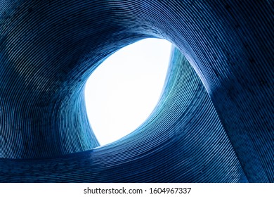 A knot of metal, with a particular texture - Shutterstock ID 1604967337