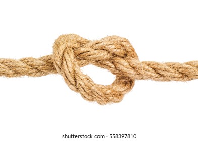 Rope Knot On White Background Stock Photo 521720803 | Shutterstock