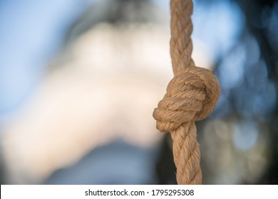 Knot On A Thick Rope.