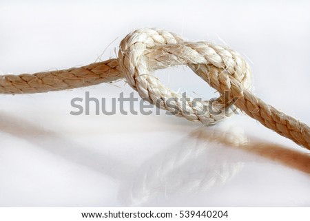 A knot in a rope