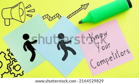 Know Your Competitors is shown using a text