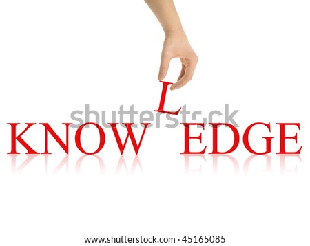 knowledge abstract with clipping paths