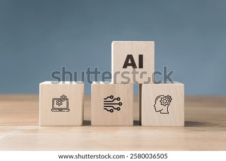 Knowledge topics about AI, data processing, networking and perception, human thought processes