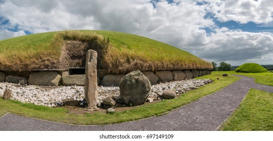 Knowth Neolithic Mound Western Passage Tomb in Ireland