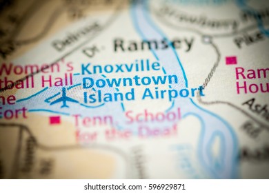 Knoxville Downtown Island Airport. Tennessee. USA