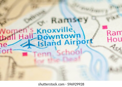 Knoxville Downtown Island Airport. Tennessee. USA