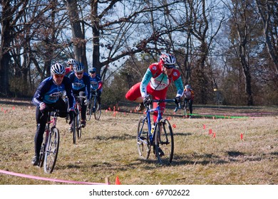 KNOXVILLE - JANUARY 22: Racers From Various Cycling Teams Compete During The Annual Knoxiecross Cyclocross Series, January 22, 2011, Victor Ashe Park, Knoxville, Tennessee.