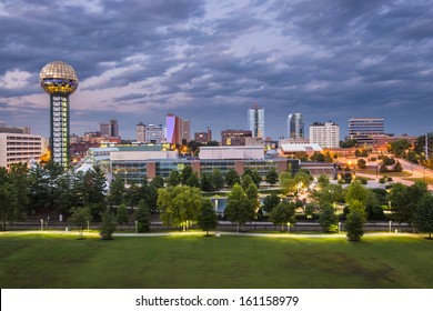 Knoxville, Tennessee Downtown Skyline.