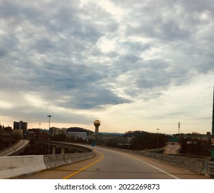 Knoxville Tennessee Skyline From Highway