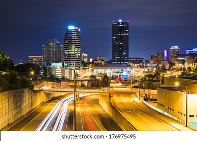 Knoxville, Tennessee, USA Downtown At Night.