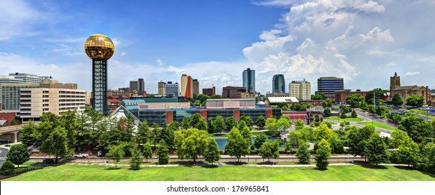 Knoxville, Tennessee, USA Downtown At World's Fair Park.