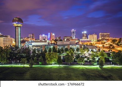 Knoxville, Tennessee, USA Downtown At World's Fair Park.