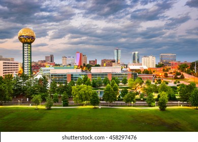 Knoxville, Tennessee, USA Downtown At World's Fair Park.